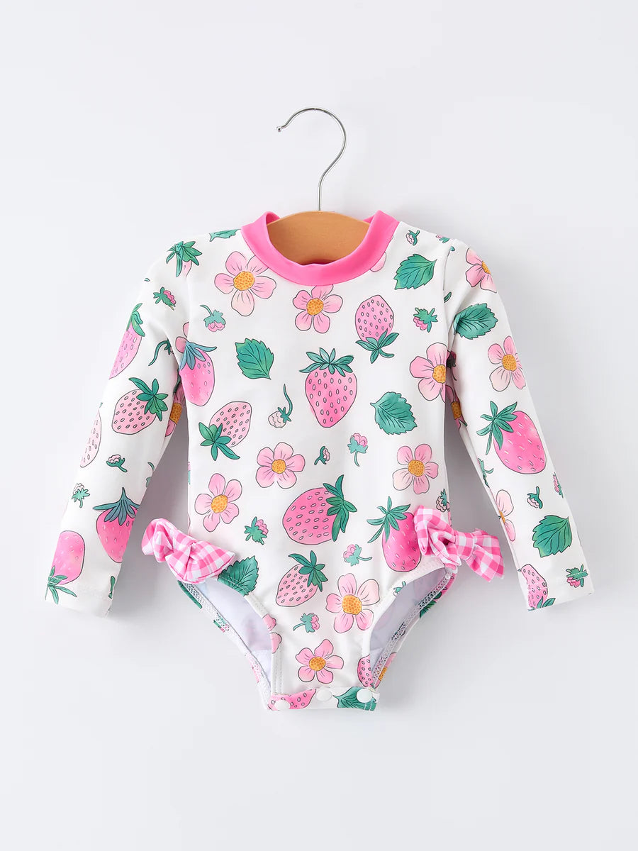 Strawberry Floral Swimsuit