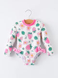 Strawberry Floral Swimsuit