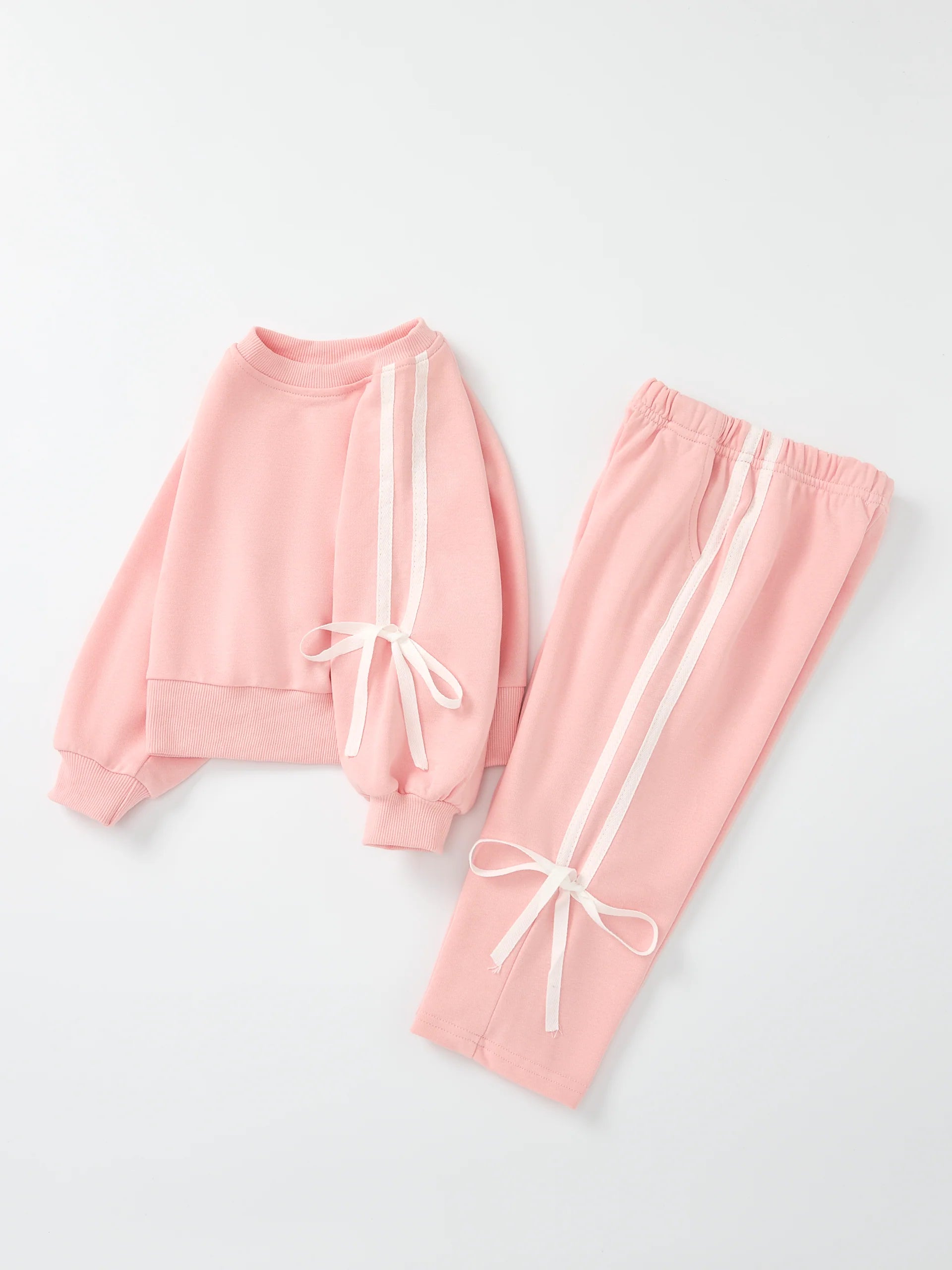 Pink Bow Sweat Set
