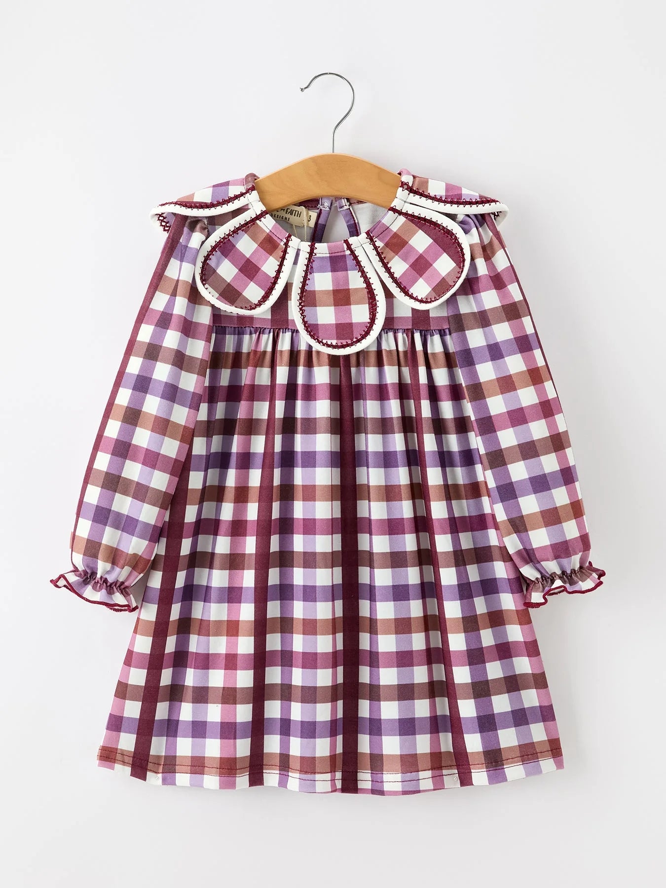 Purple Plaid Dress