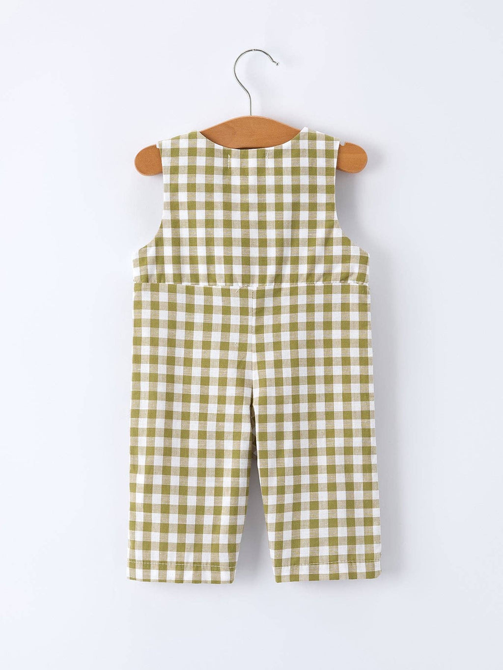 Green Plaid Fish Romper/Jon Jon