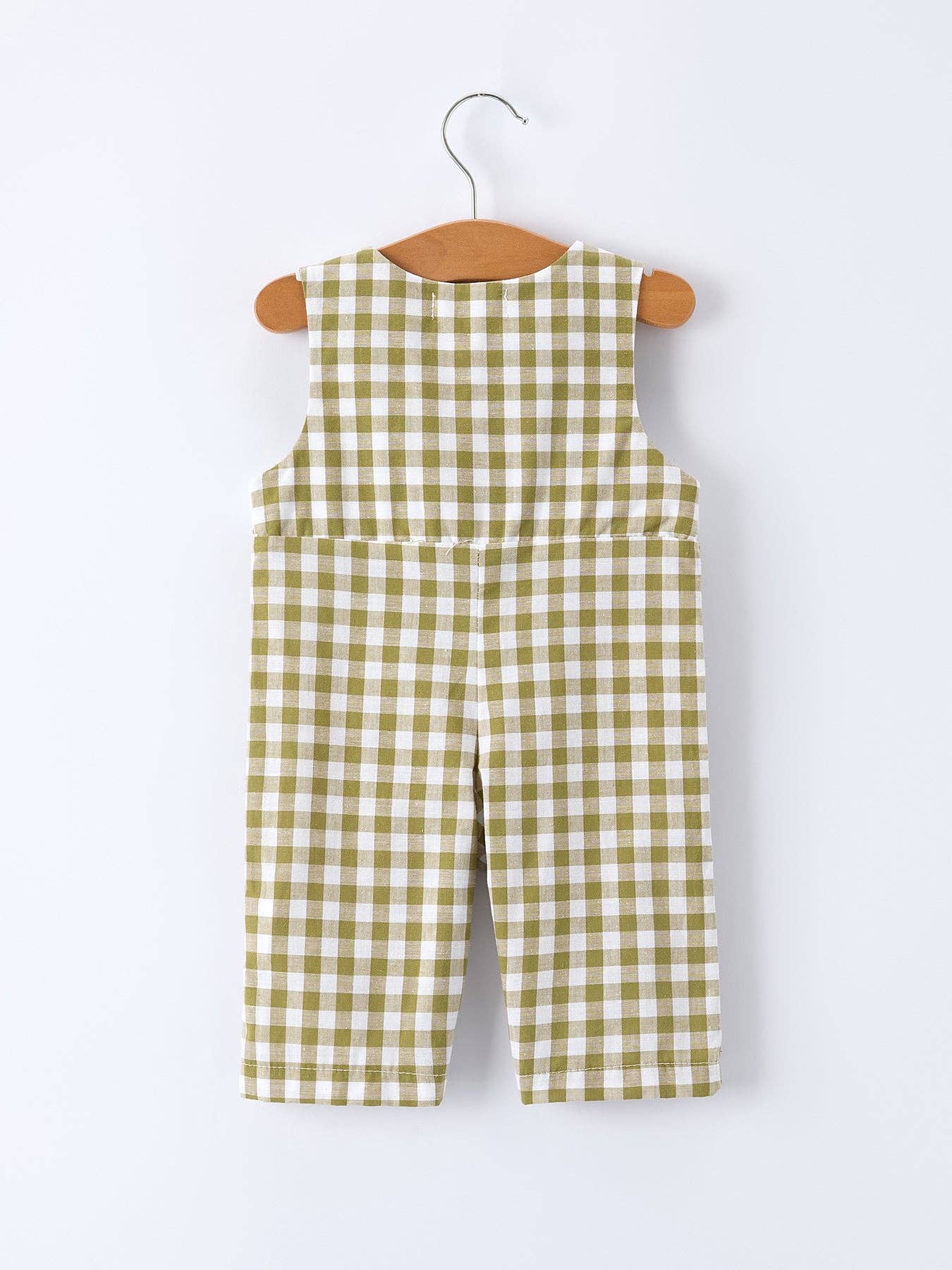 Green Plaid Fish Romper/Jon Jon
