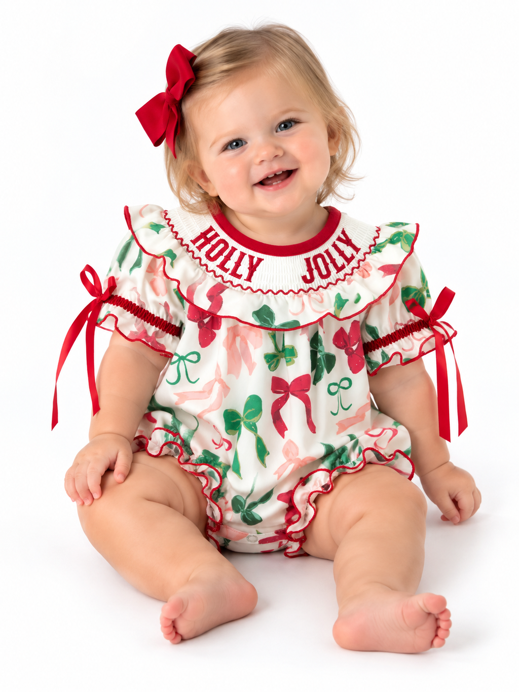 Holly Jolly Bubble Romper