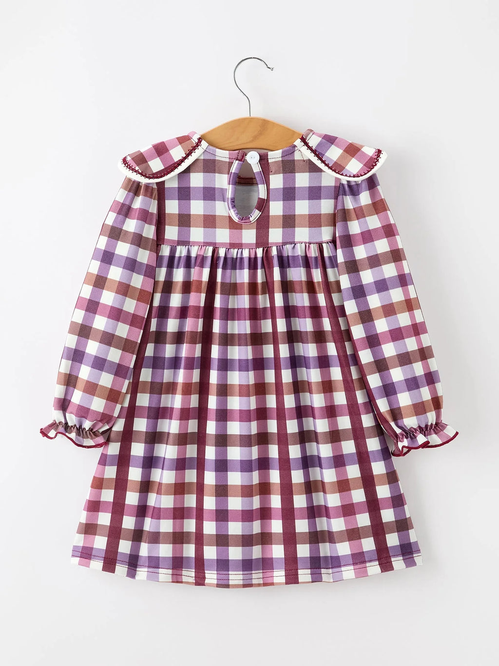 Purple Plaid Dress