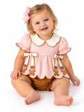 Pink Gingerbread Bloomer Set