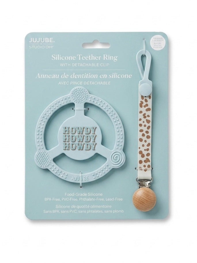 Teether/Pacifier Clip Set (Blue)