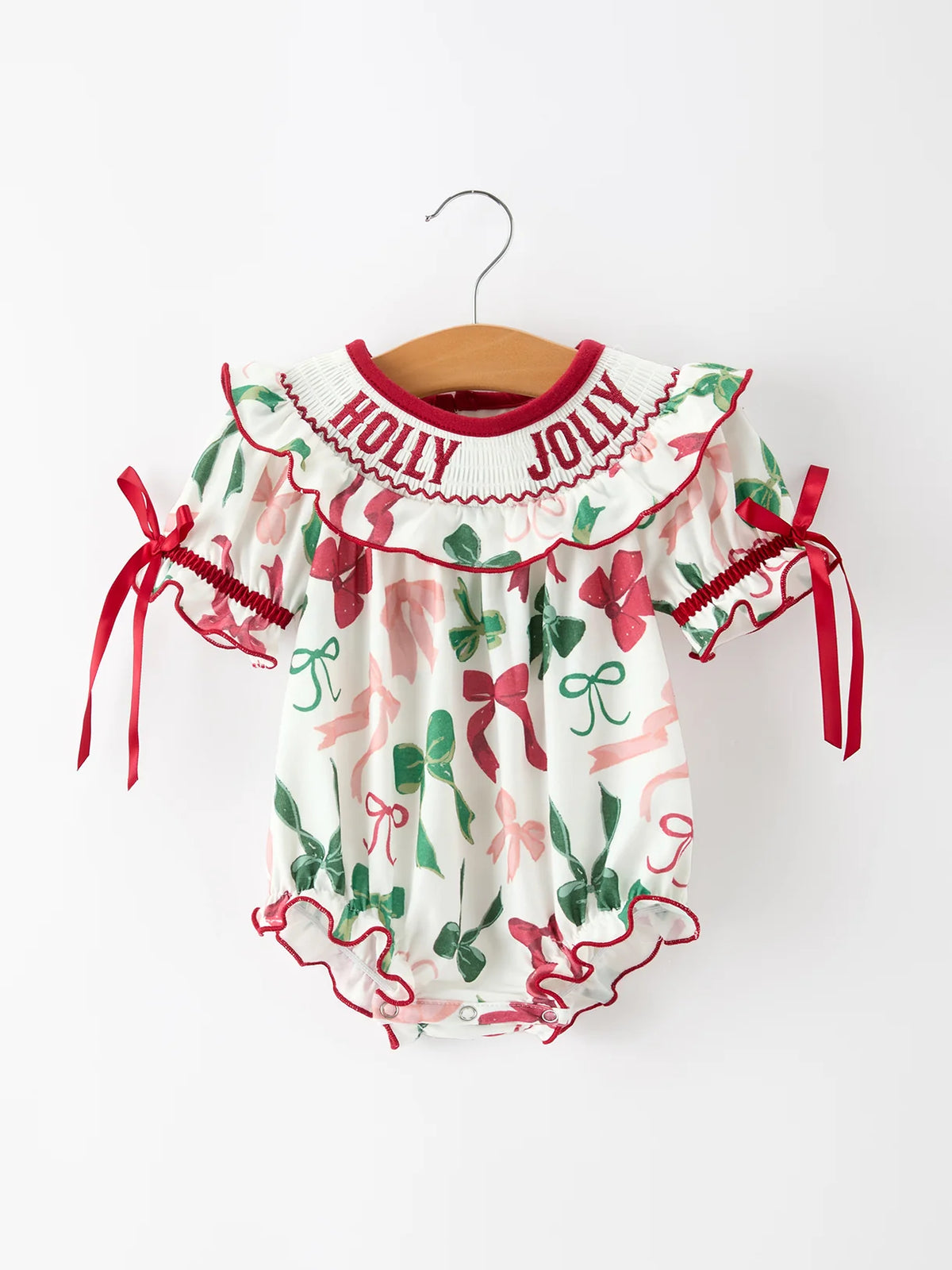 Holly Jolly Bubble Romper