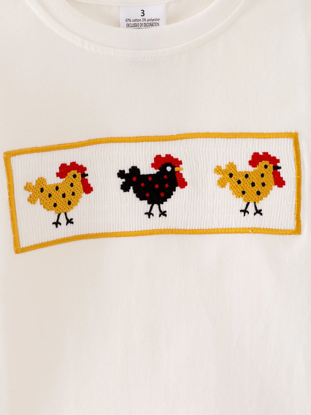 Yellow Gingham Chicken 2-Piece Set