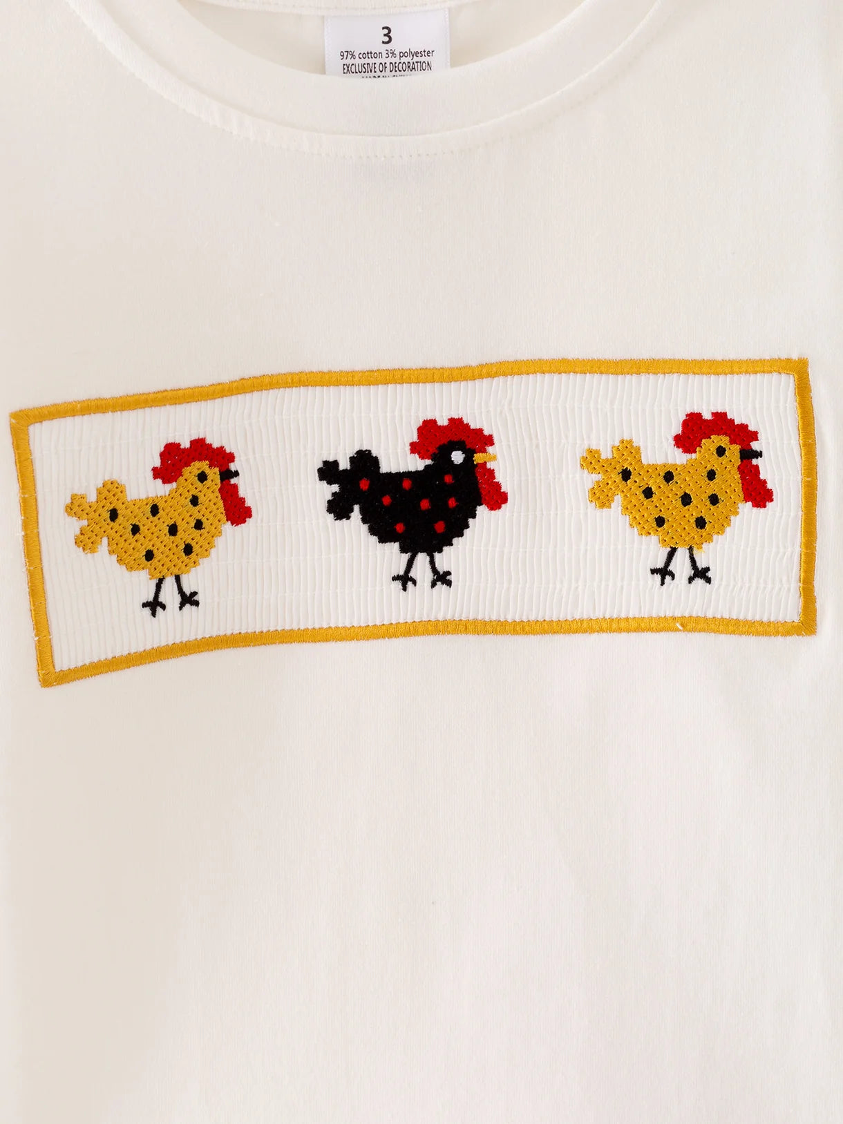 Yellow Gingham Chicken 2-Piece Set