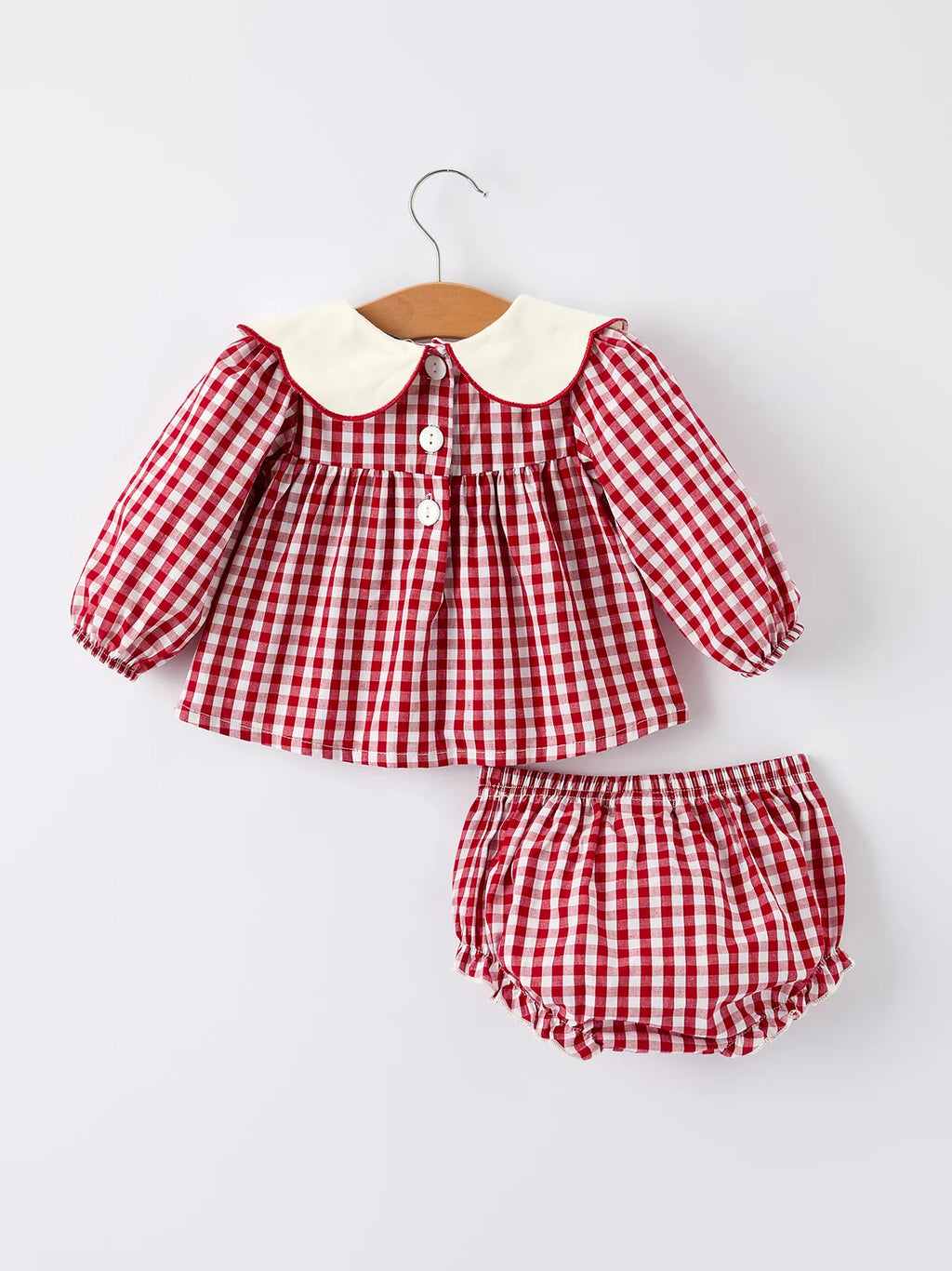 Plaid Christmas Tree Bloomer Set