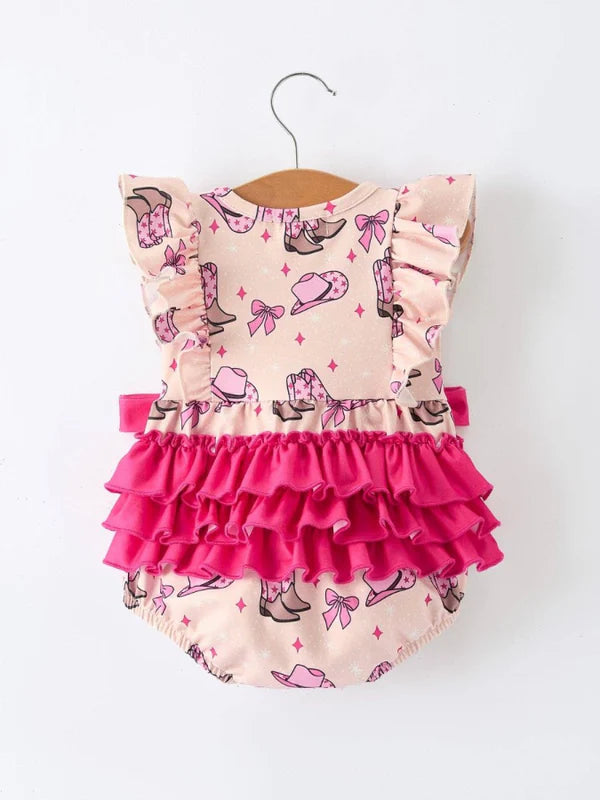 Western Ruffle Romper