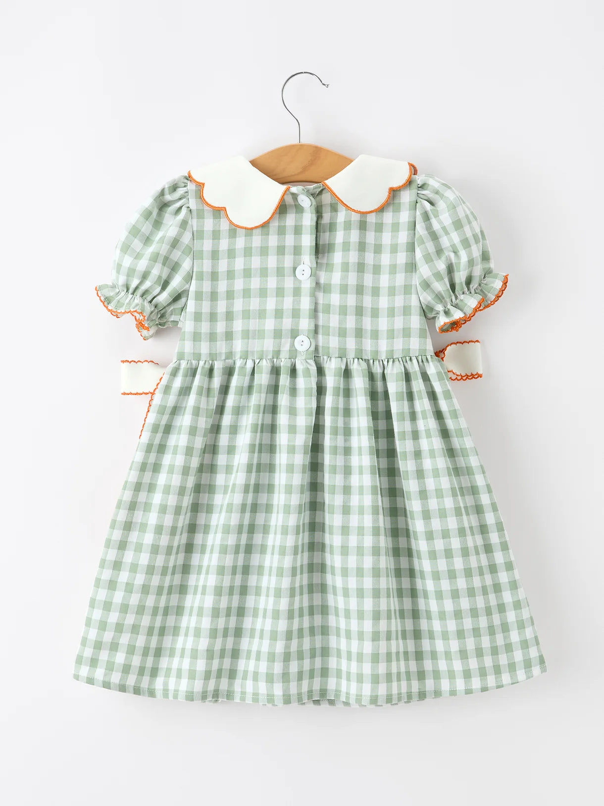 Green Plaid Pumpkin Dress