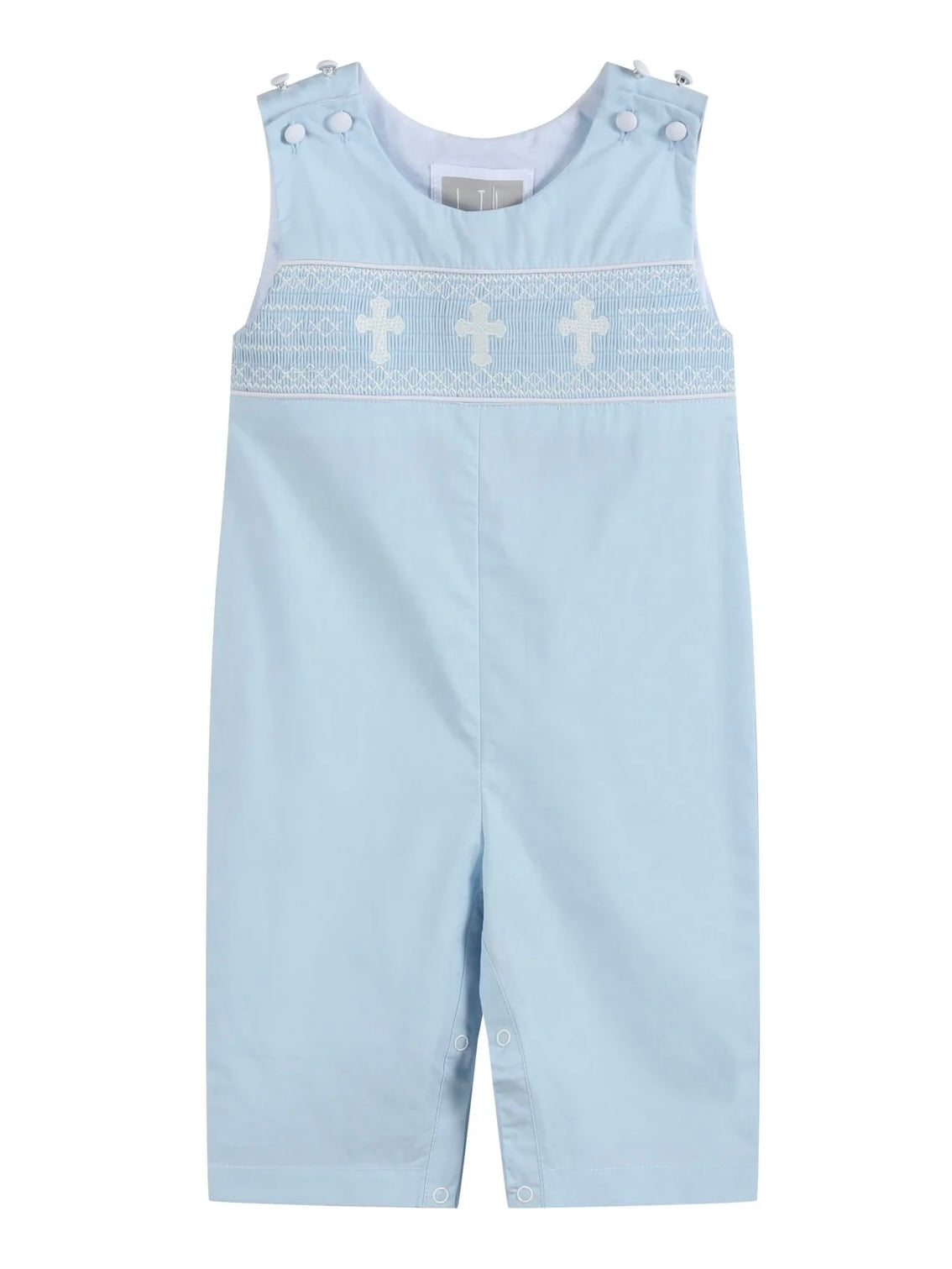 Smocked Cross Romper/Jon Jon