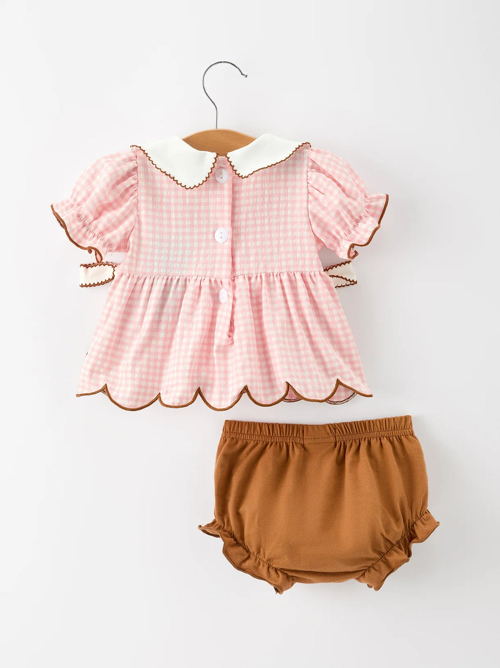 Pink Gingerbread Bloomer Set