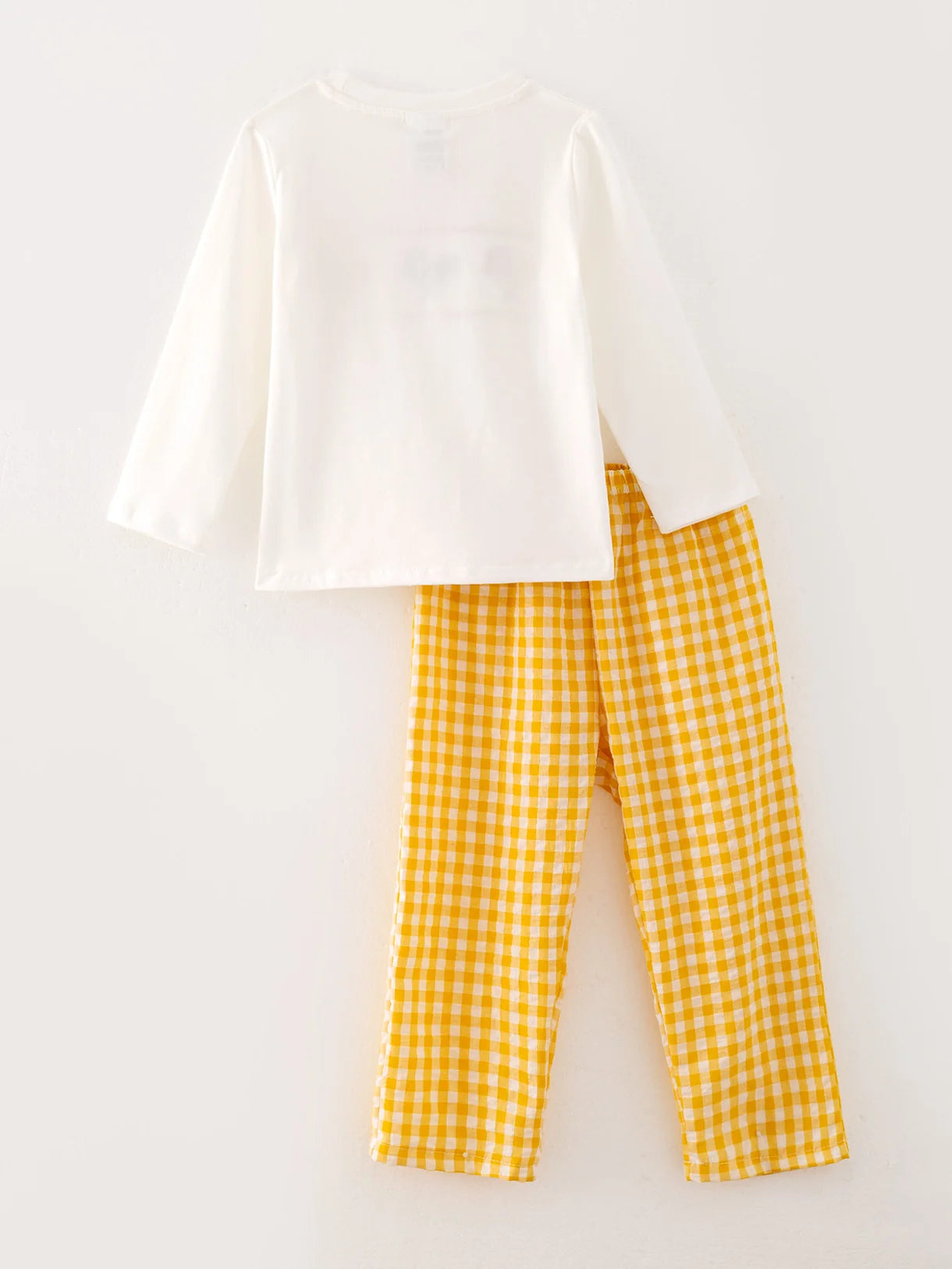Yellow Gingham Chicken 2-Piece Set