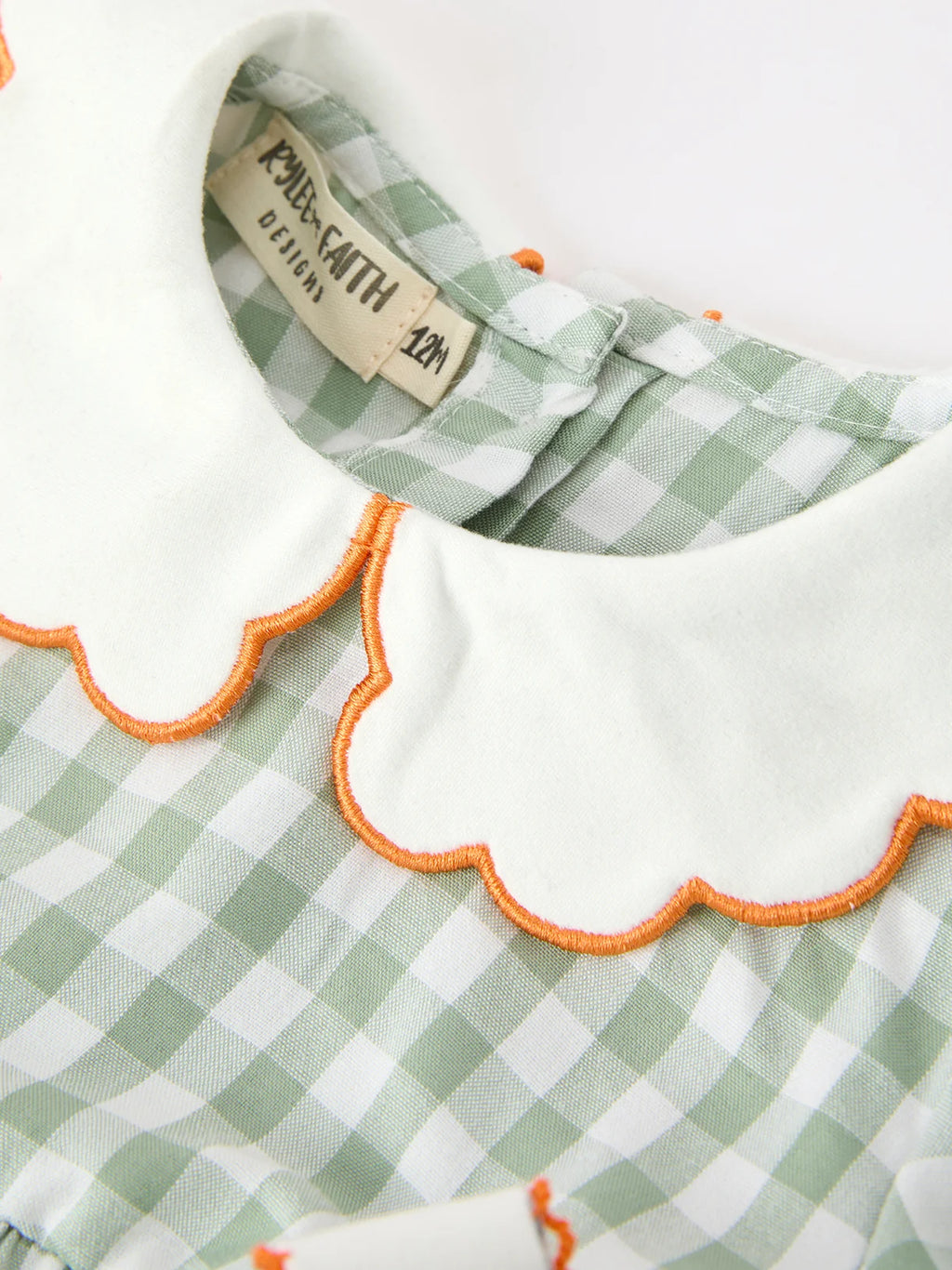 Green Plaid Ruffle Romper