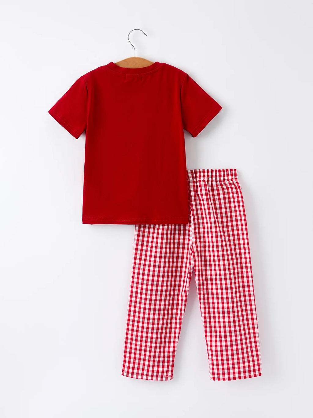 Boys Plaid Christmas Tree 2-Piece Set
