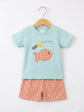 Fishing 2-Piece Set (Blue/Orange)