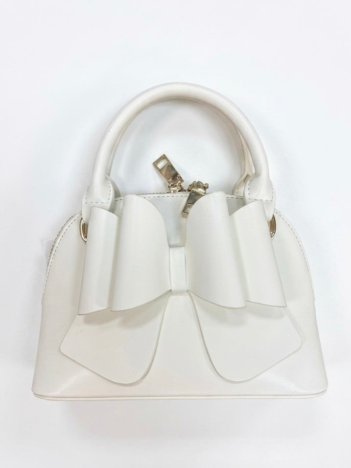 White Bow Purse