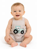 Plaid Tractor Romper