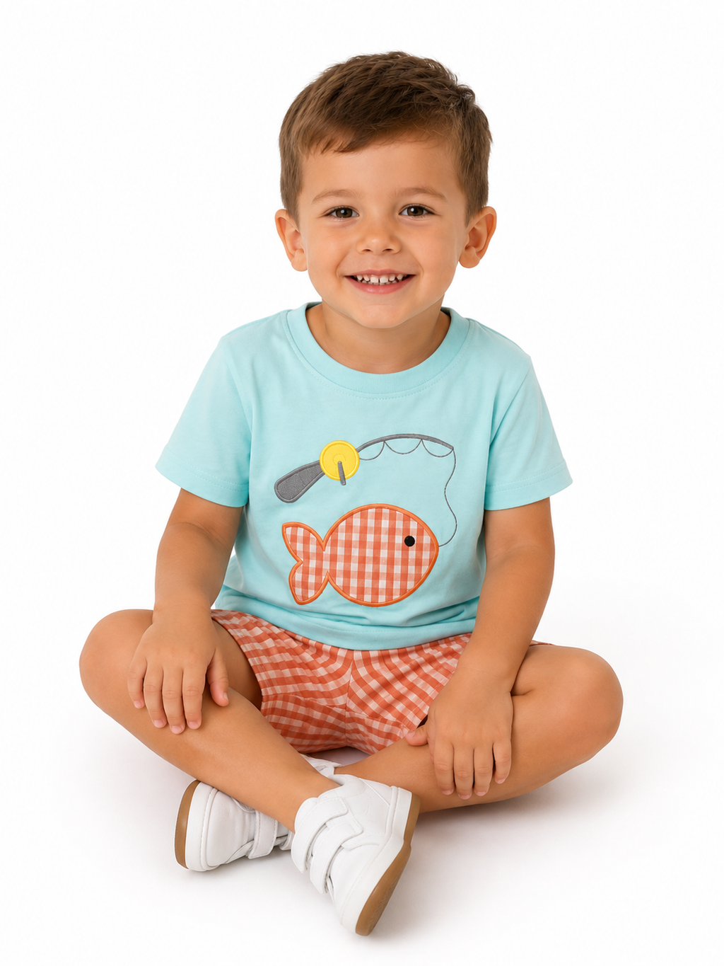 Fishing 2-Piece Set (Blue/Orange)