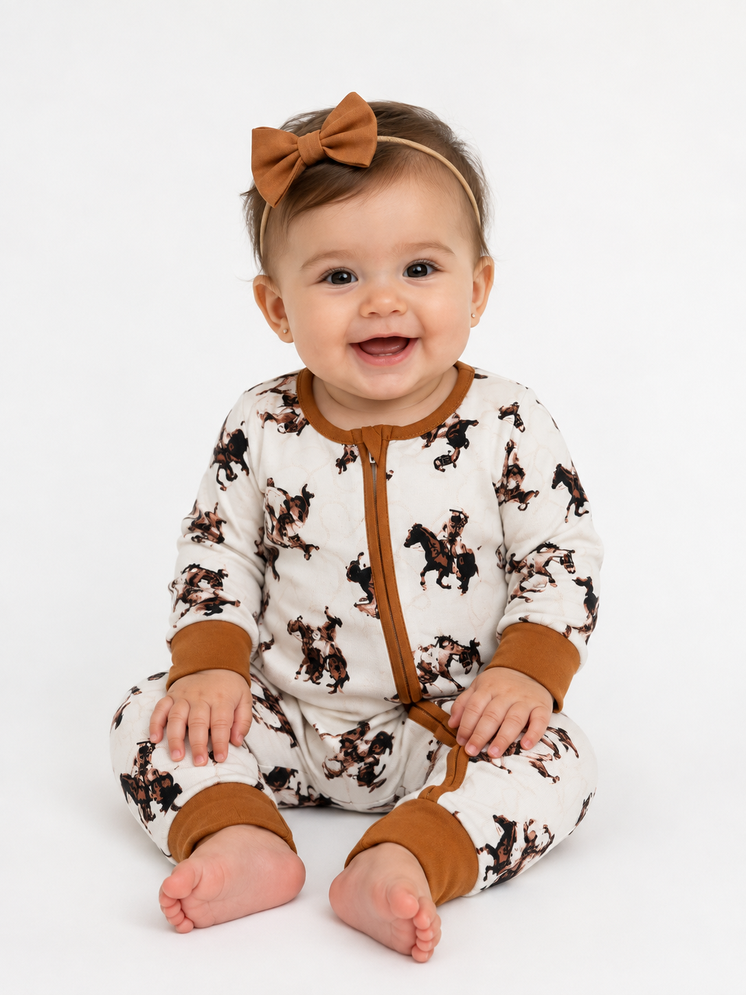 Brown Horse Romper