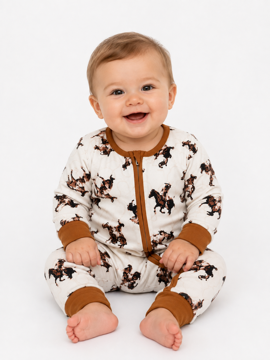 Brown Horse Romper