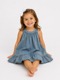 Denim Ruffle Dress