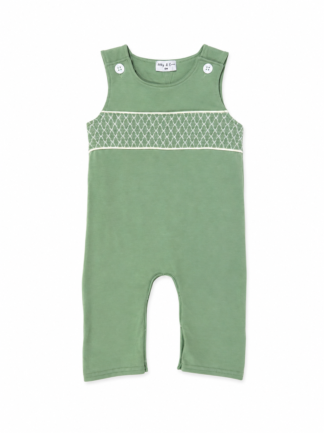 Green Smocked Jon-Jon