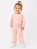Pink Bow Sweat Set