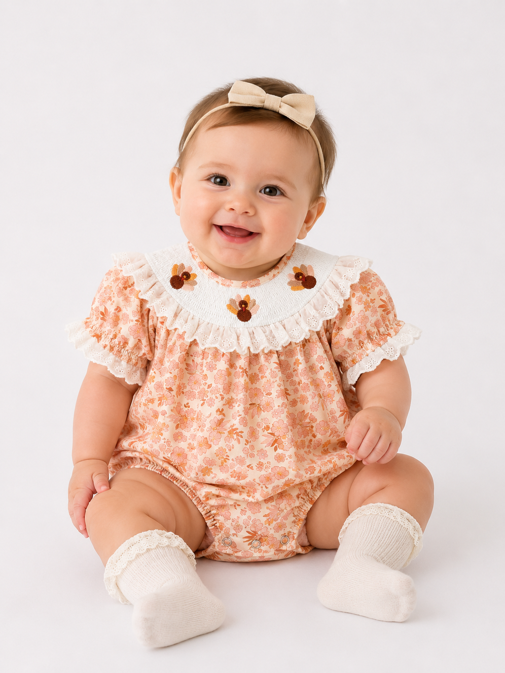 Turkey Ruffle Romper