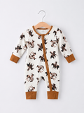 Brown Horse Romper