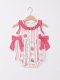 Strawberry Bows Romper