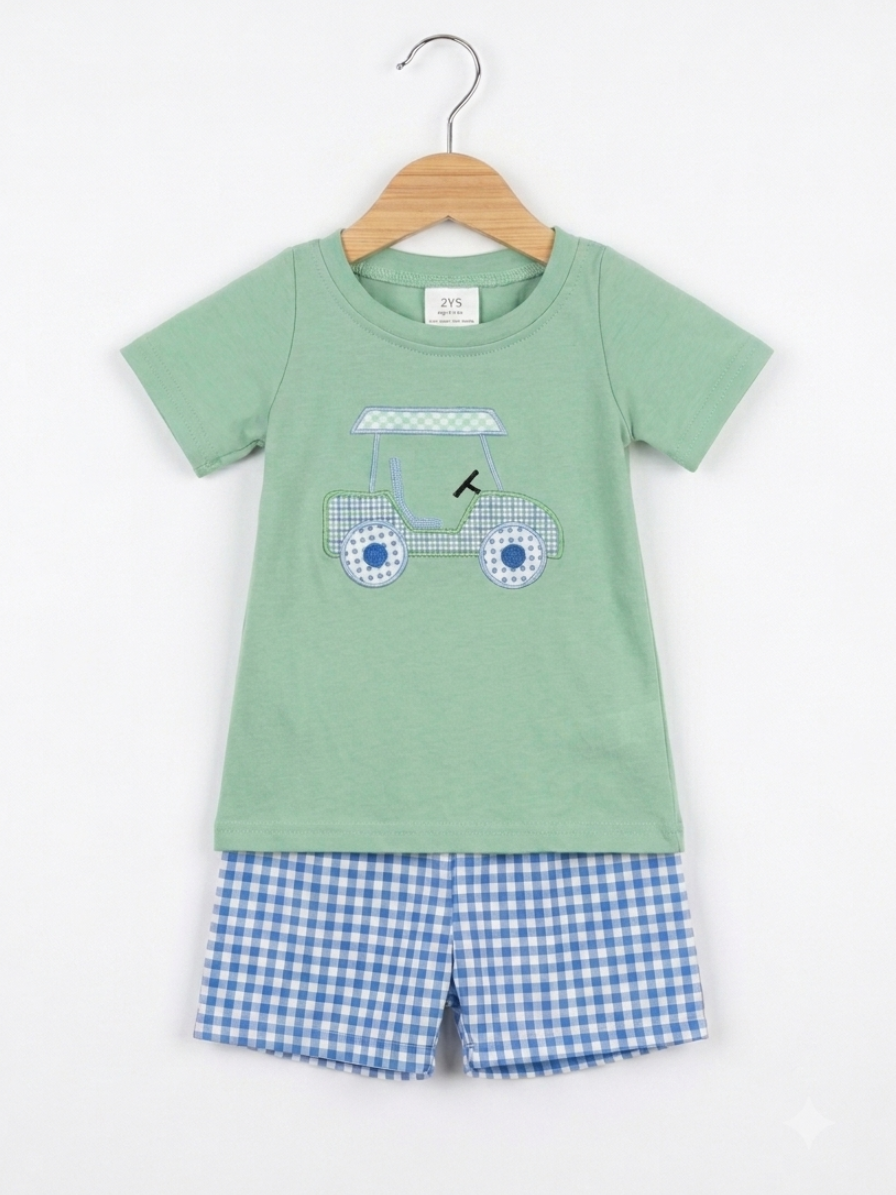 Golf 2-Piece Set (Blue/Green)