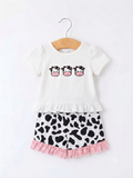 Cow Shorts Set