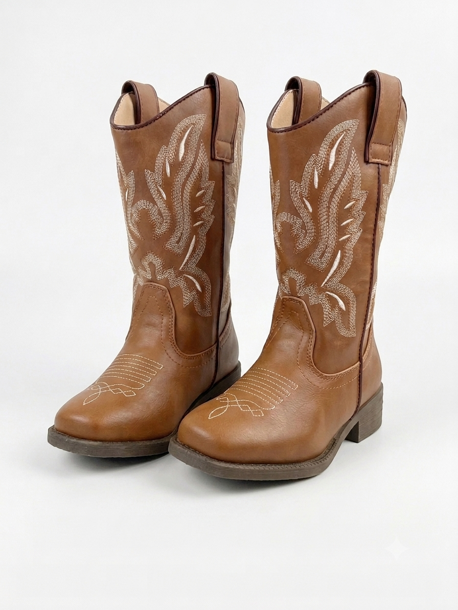 Brown/Tan Cowboy Western Boots