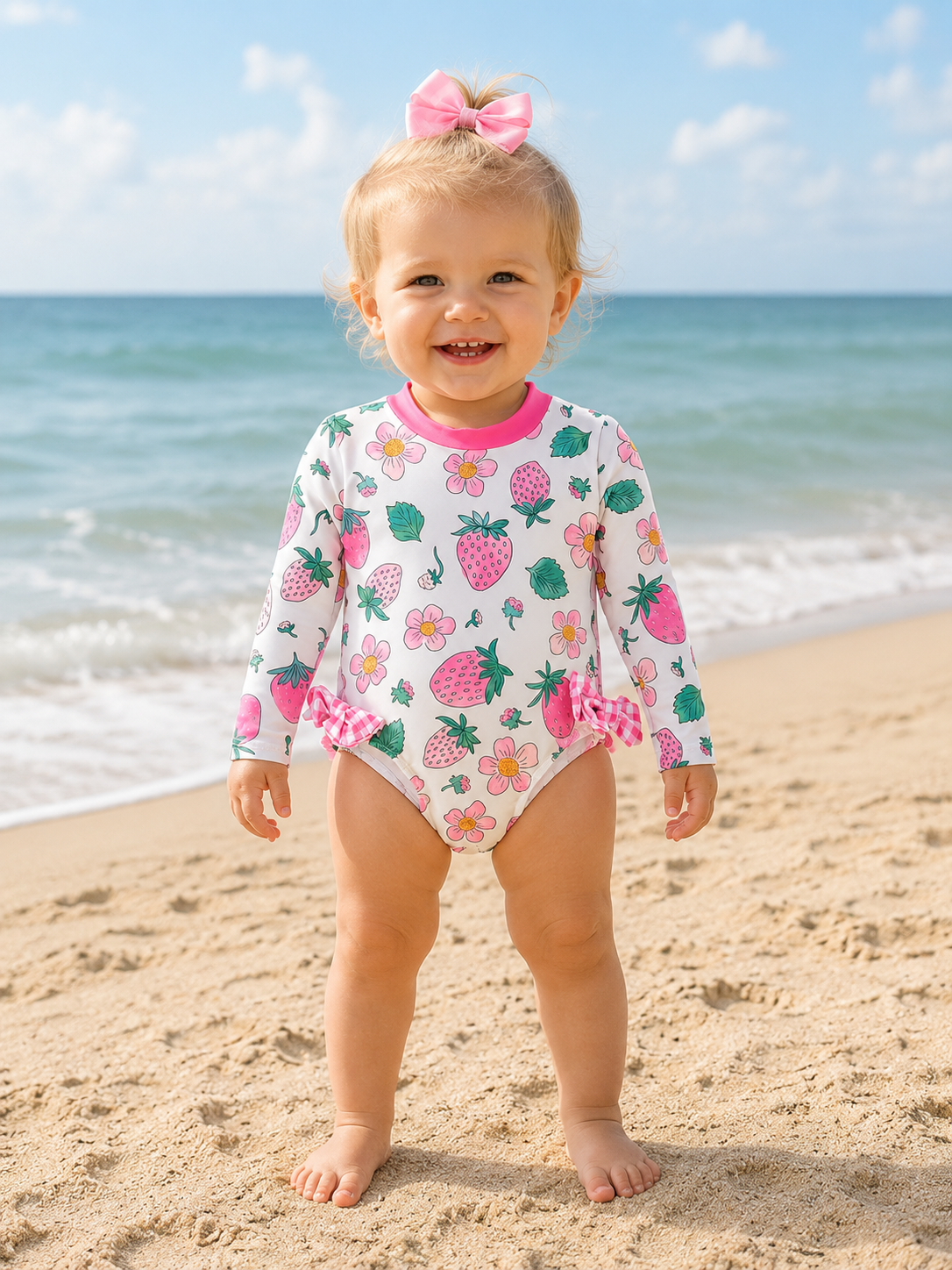 Strawberry Floral Swimsuit