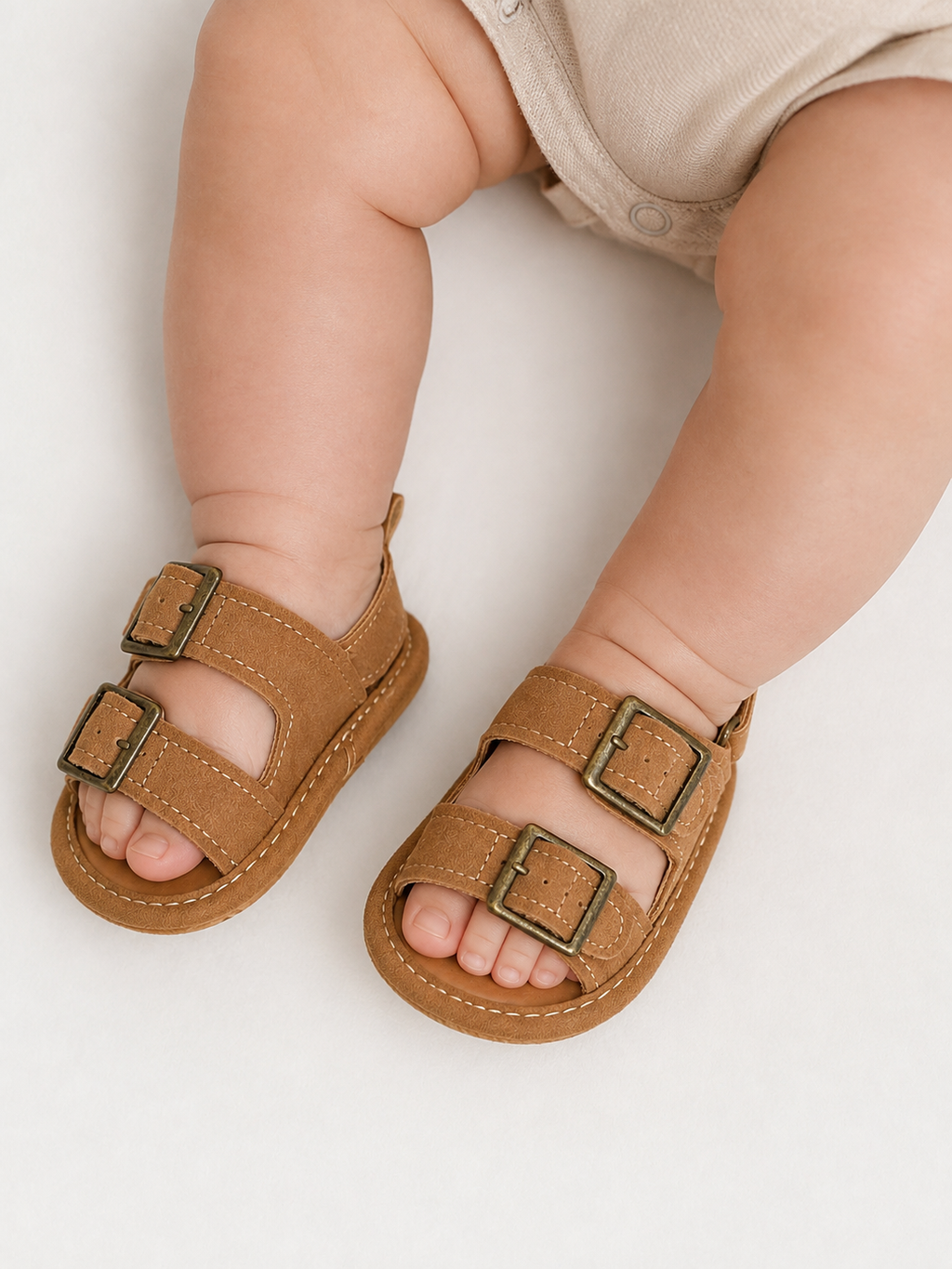 Infant Brown Strap Sandals