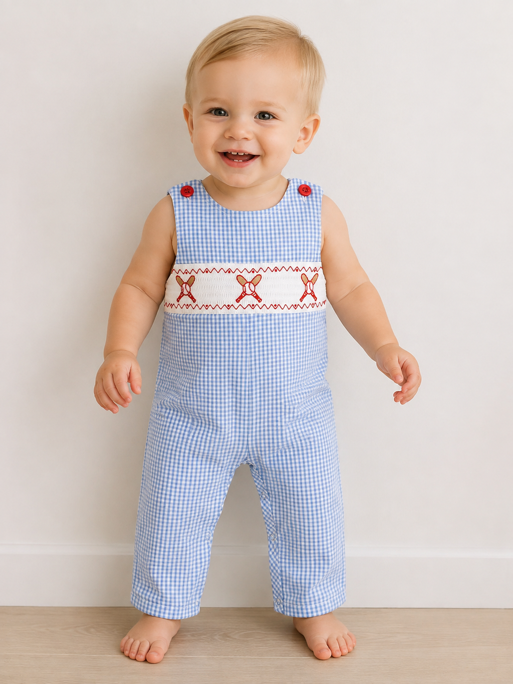 Boys Baseball Romper/Jon Jon