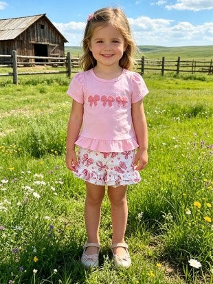 Bow Shorts Set