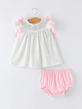 Bow/Flower Bloomer 2-Piece Set