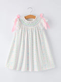 Bow/Flower Striped Dress