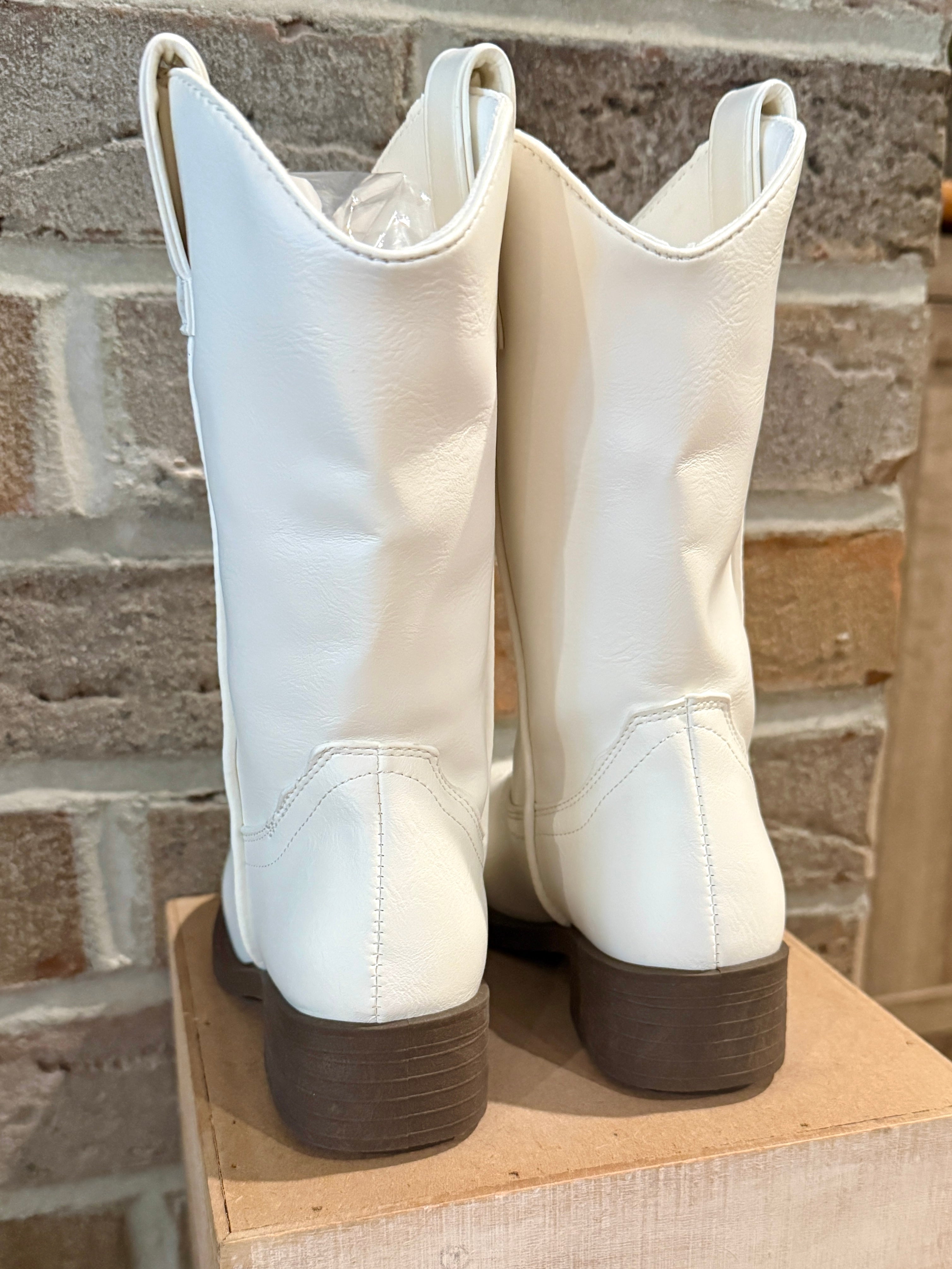 White Cowgirl Western Boots
