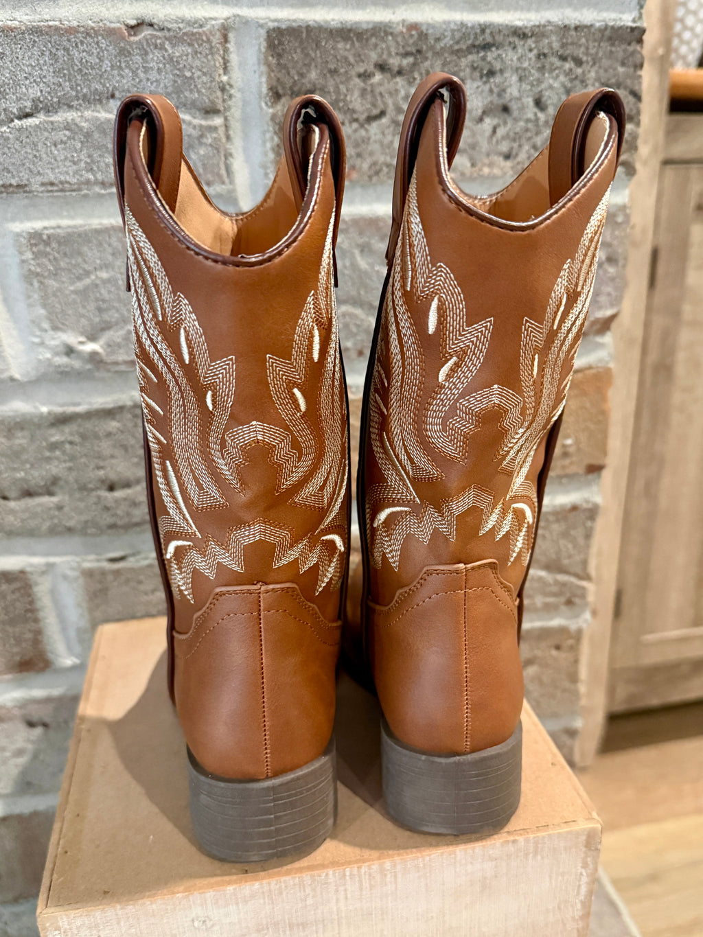 Brown/Tan Cowboy Western Boots